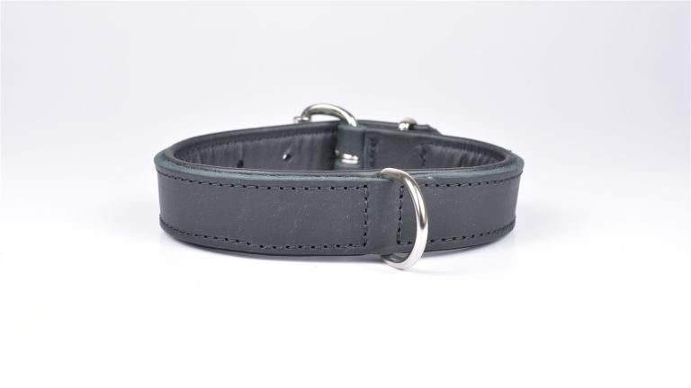 JHS HUNDEHALSBAND / LEDERHALSBAND CLASSIC Schwarz