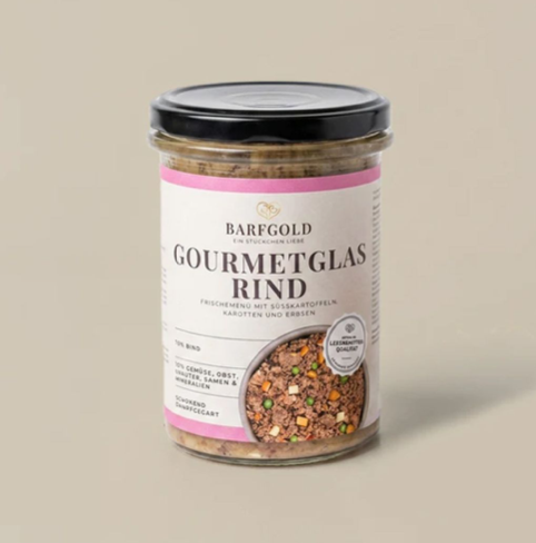 Barfgold Gourmetglas Rind 400g