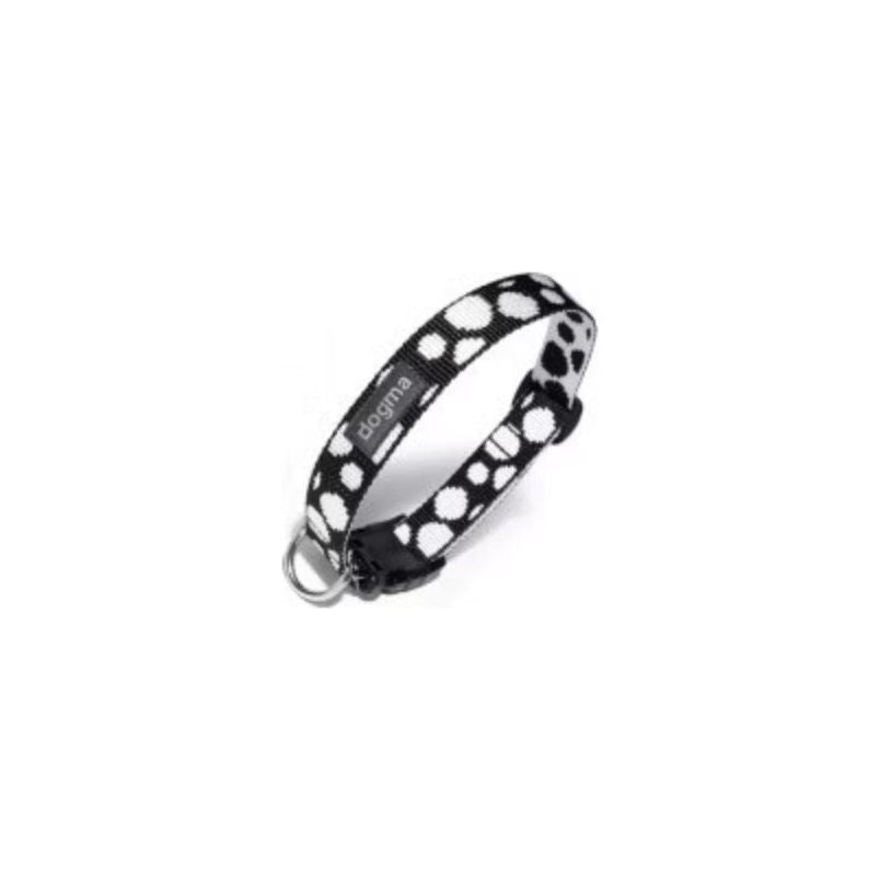 Dogma Hundehalsband Dots Schwarz/Weiß