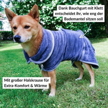 Bademantel für Hunde