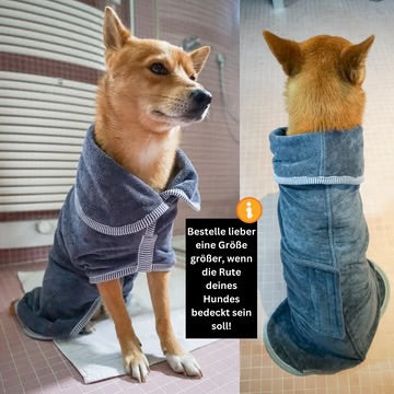 Bademantel für Hunde