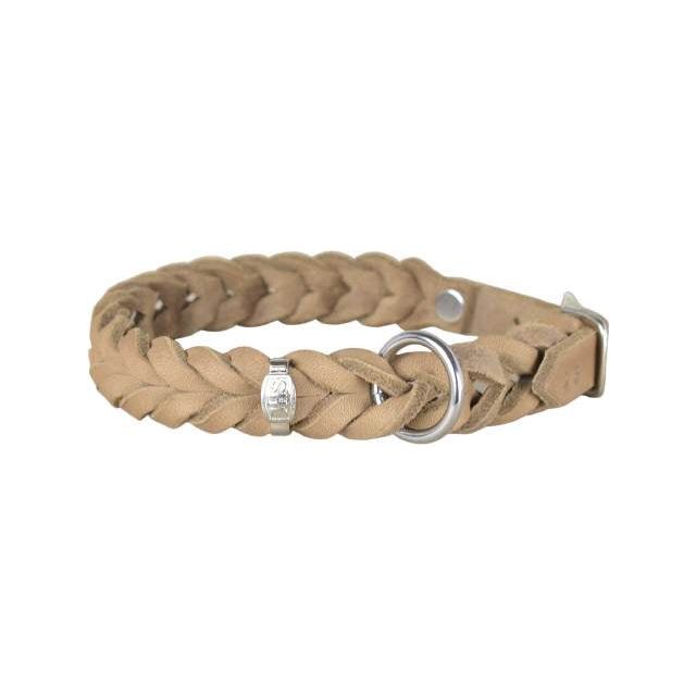 Halsband geflochten-Taupe