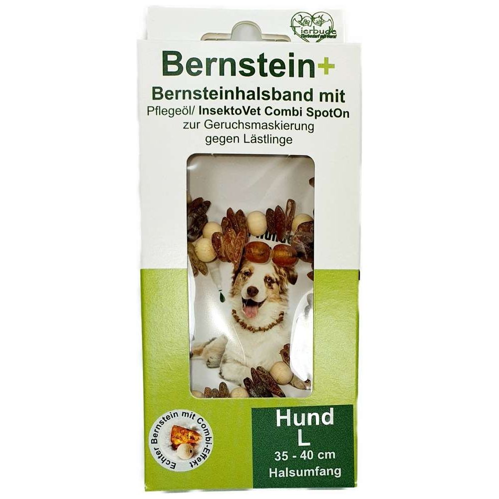 Bernsteinhalsband mit InsektoVet Combi SpotON