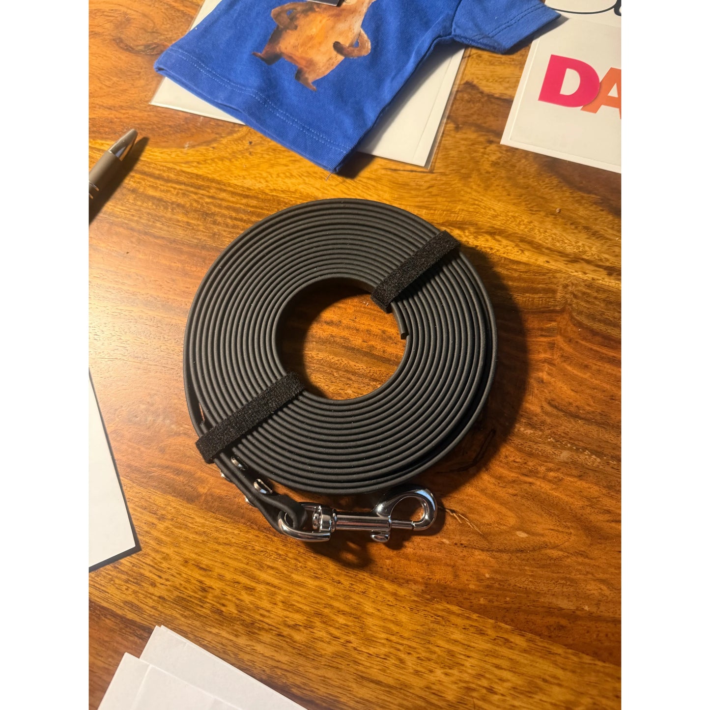 Schleppleine aus Biothane, eigene Herstellung- 5 Meter-9 mm