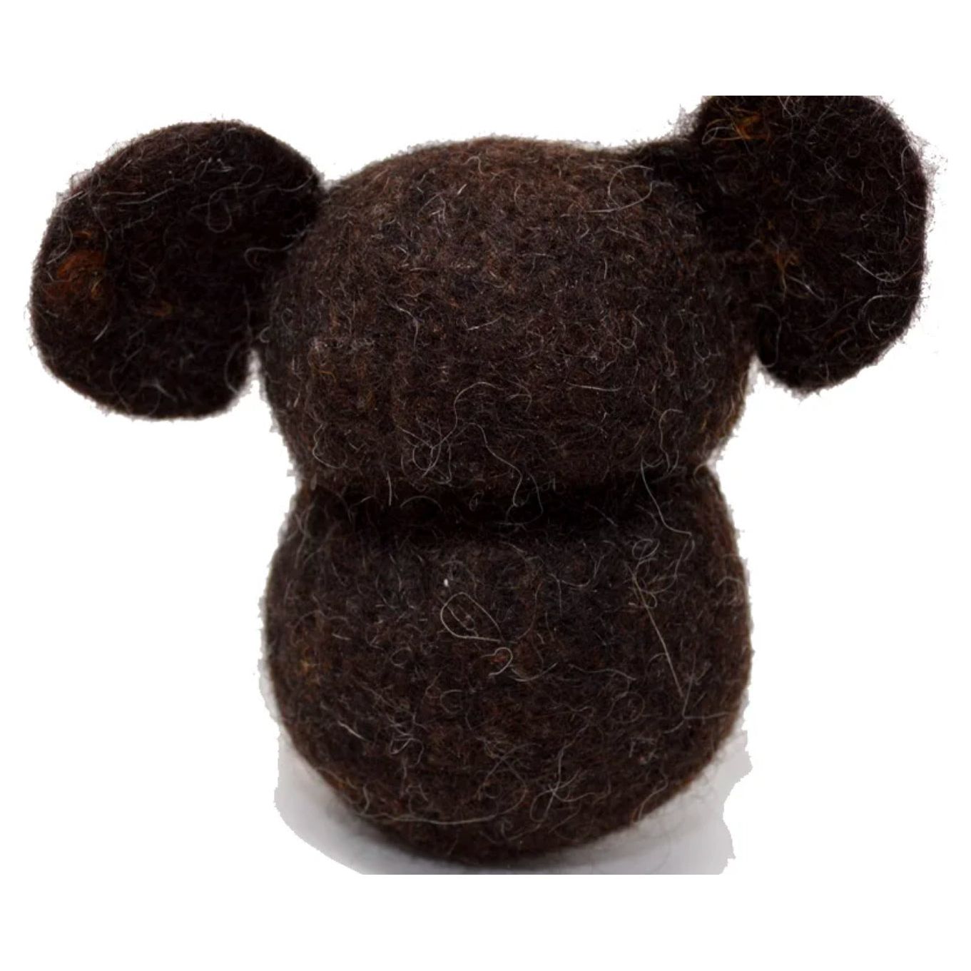 Handgefilzter Teddy aus Bio-Schurwolle