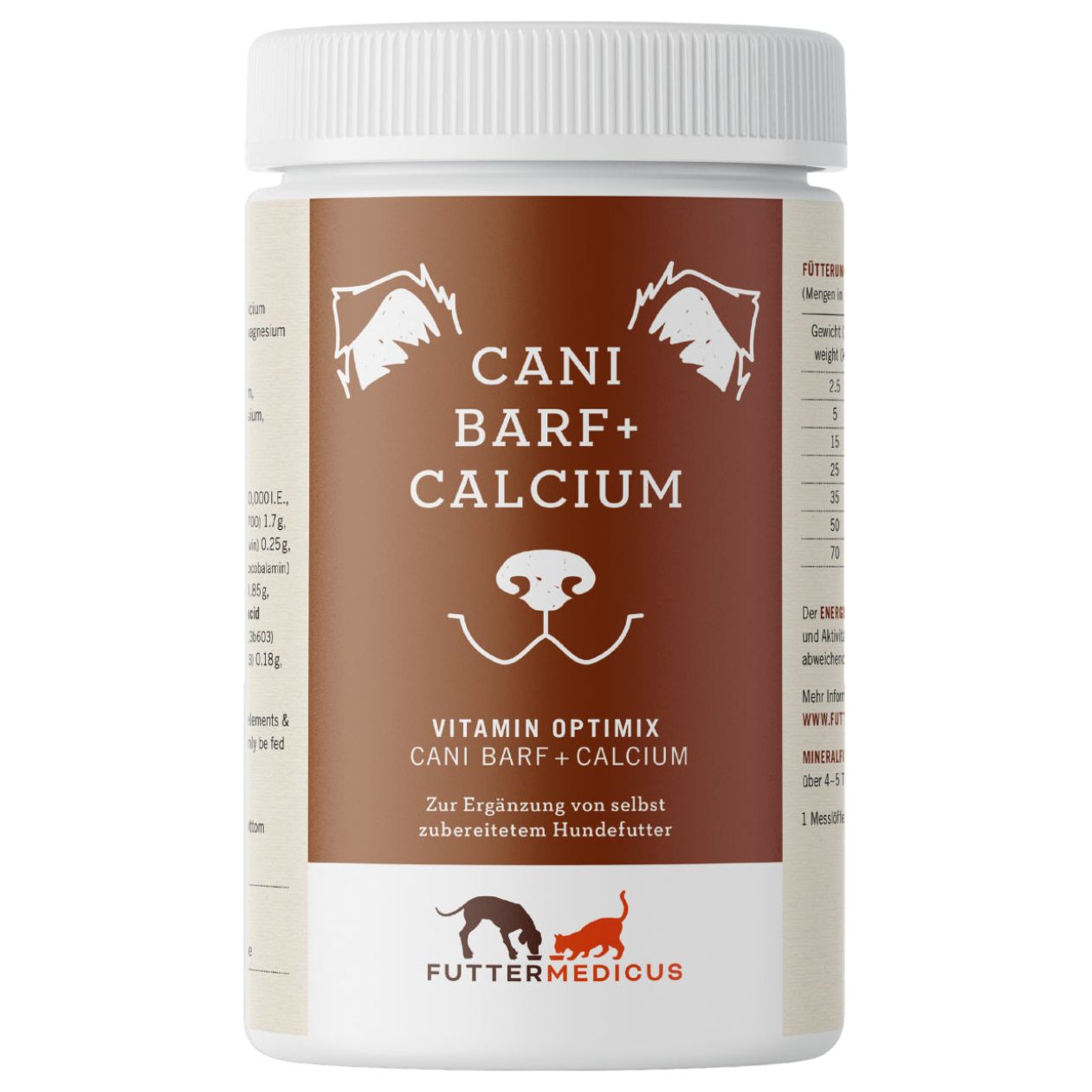 Vitamin Optimix Cani BARF plus Calcium 500g