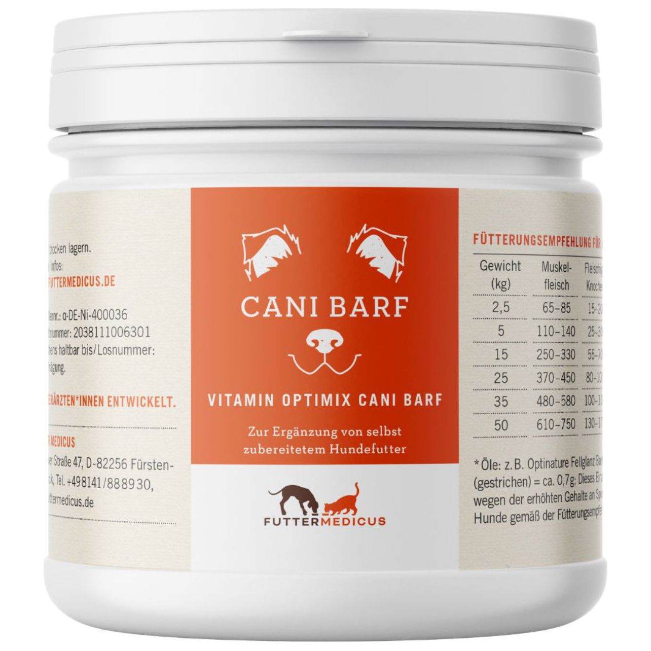 Vitamin Optimix Cani BARF 90g