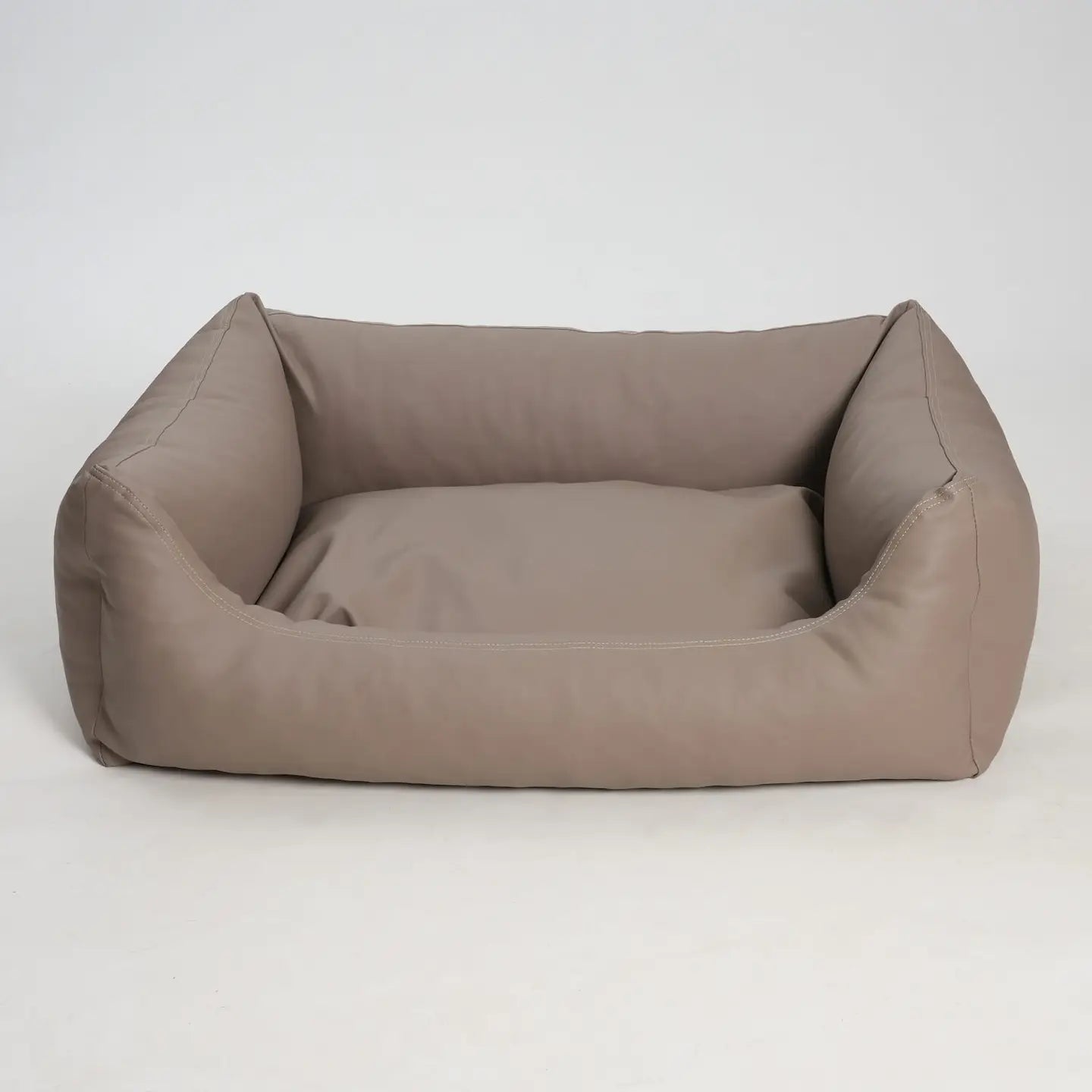 Hundebett Box Bett Saddle Kunstleder sand