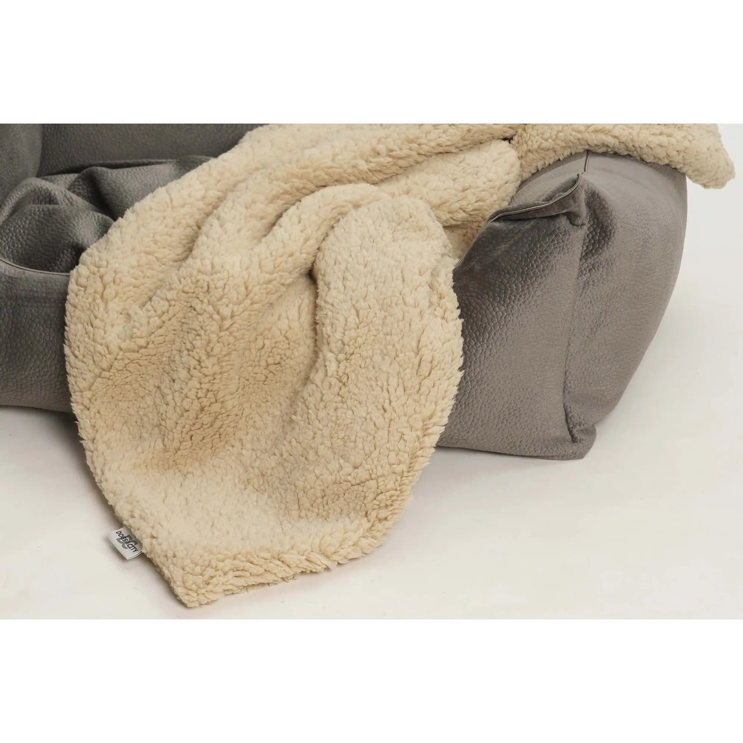 Hundedecke Teddy beige