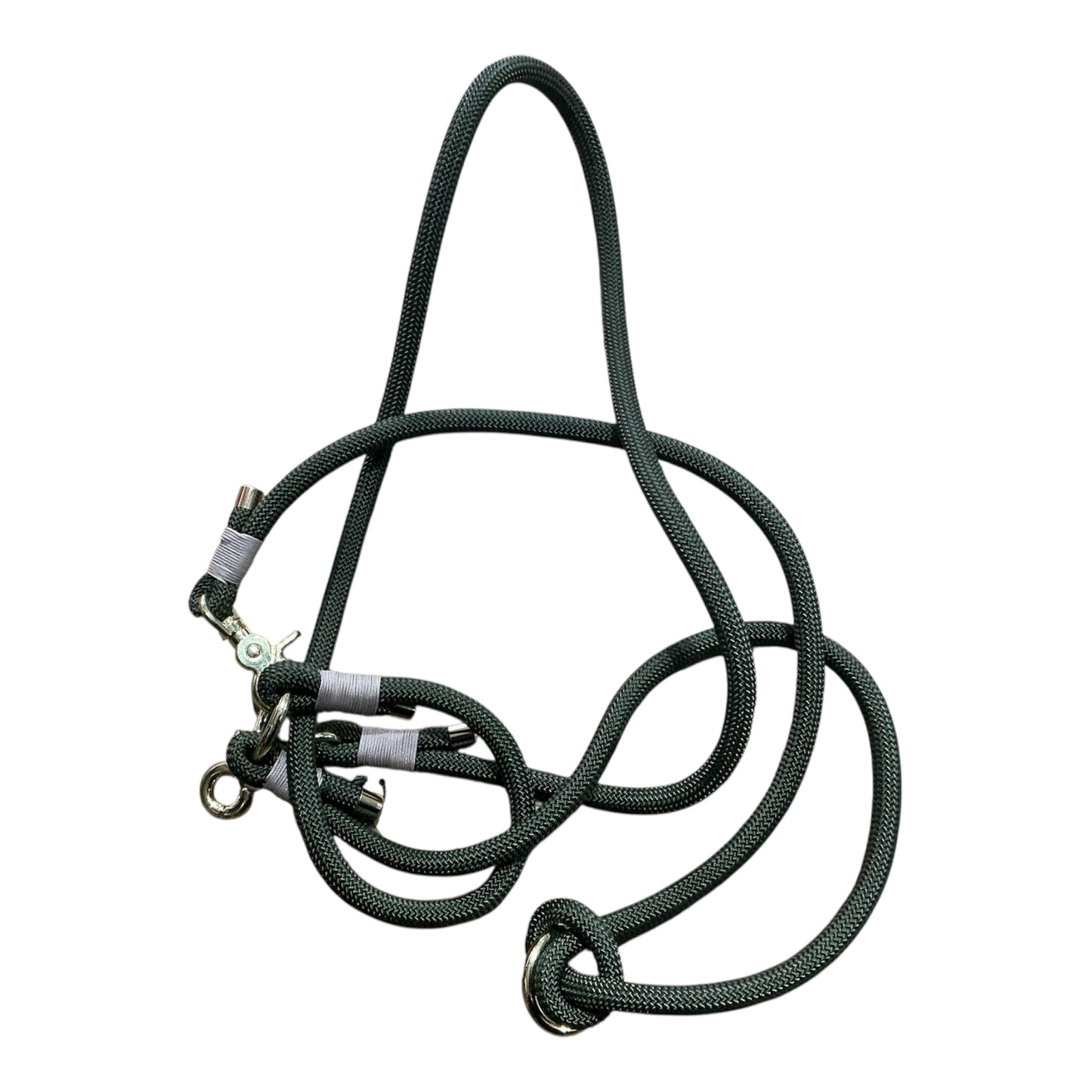 Hands Free Leine Oliv Messing