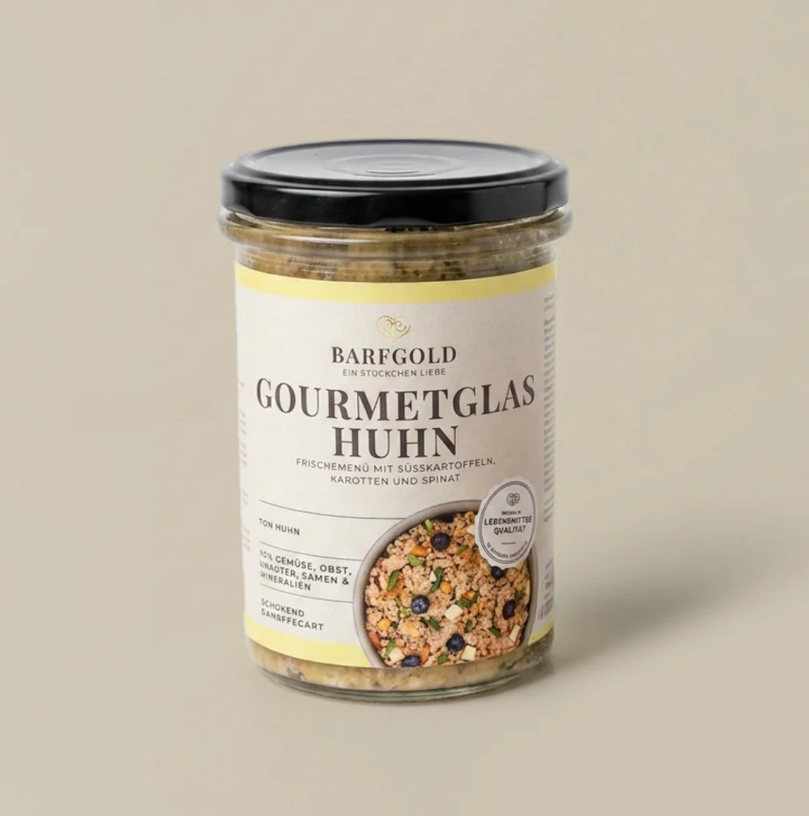 Barfgold Gourmetglas Huhn 400g