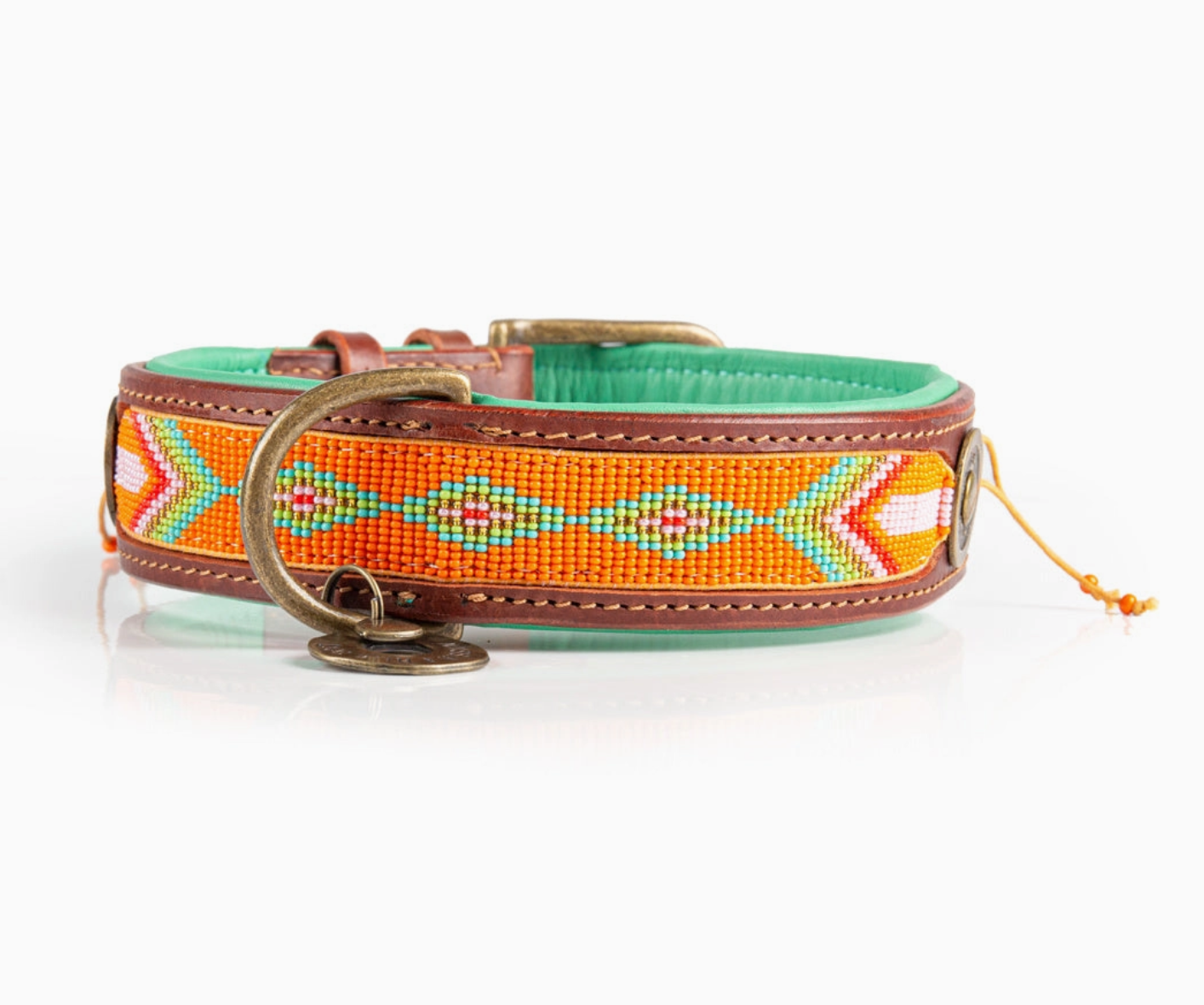 DWAM Tiger Lily Halsband mit orangen Perlen