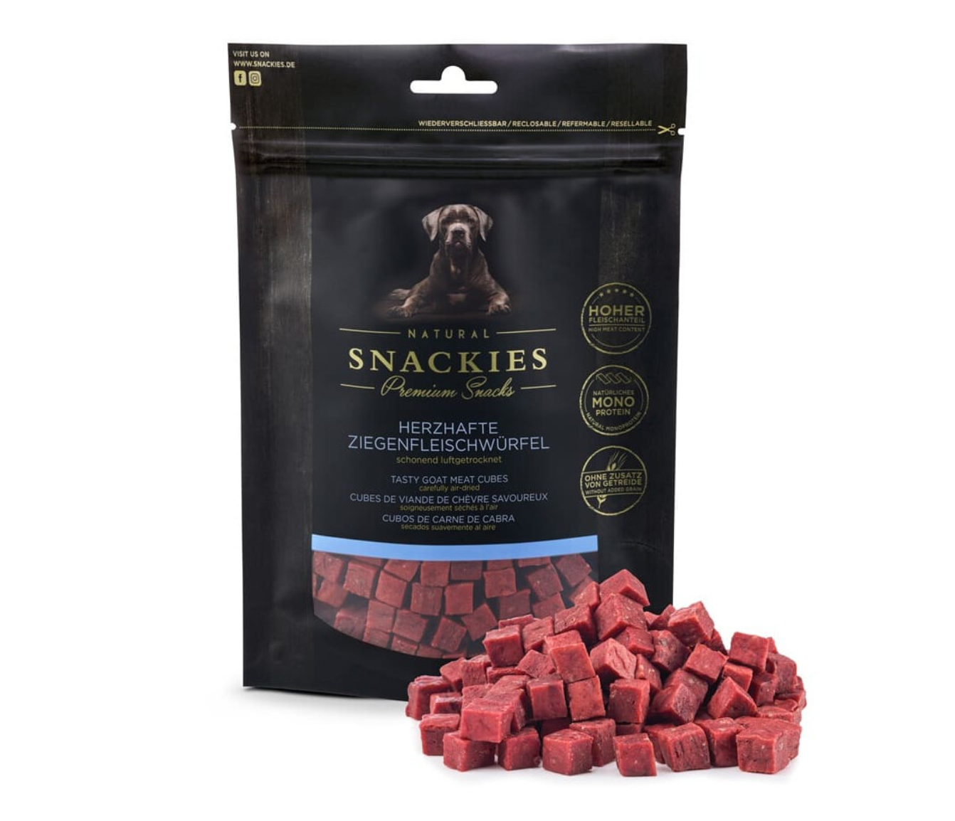 Snackies Herzhafte Ziegenfleischwürfel