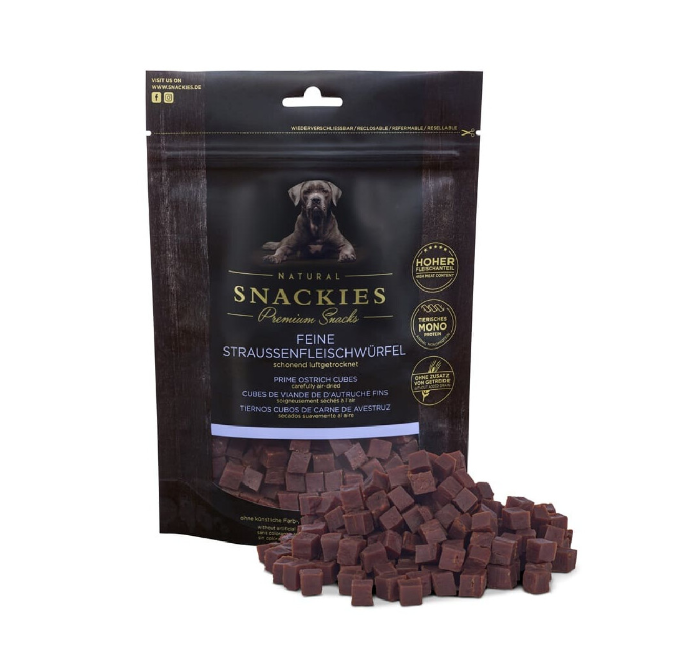 Snackies Feine Straussenfleischwürfel