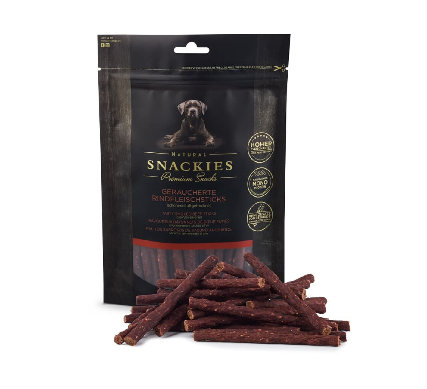 Snackies Geräucherte Rindfleischsticks