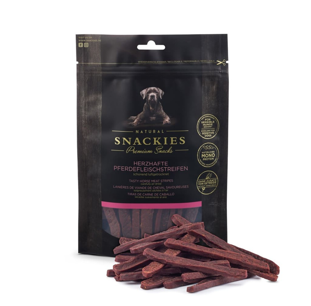 Snackies Herzhafte Pferdefleischstreifen