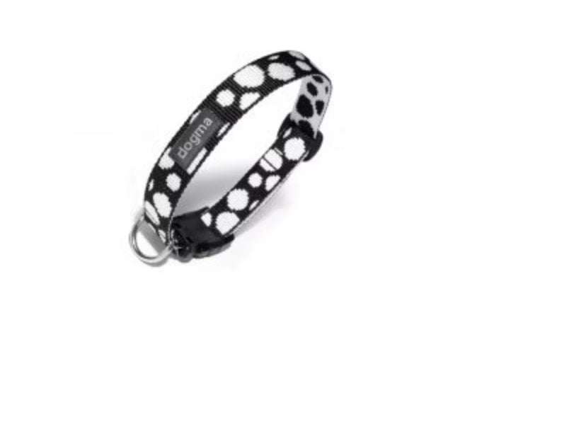 Dogma Hundehalsband Dots Schwarz/Weiß