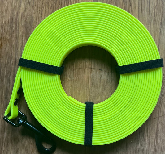 Schleppleine aus Biothane, eigene Herstellung- 7,5 Meter-16 mm