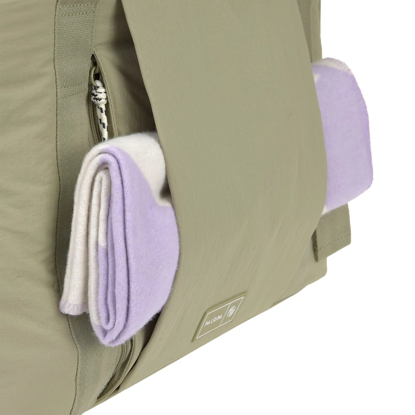 Palopa HUNDETASCHE CRINKLED - WEDA, PALE OLIVE