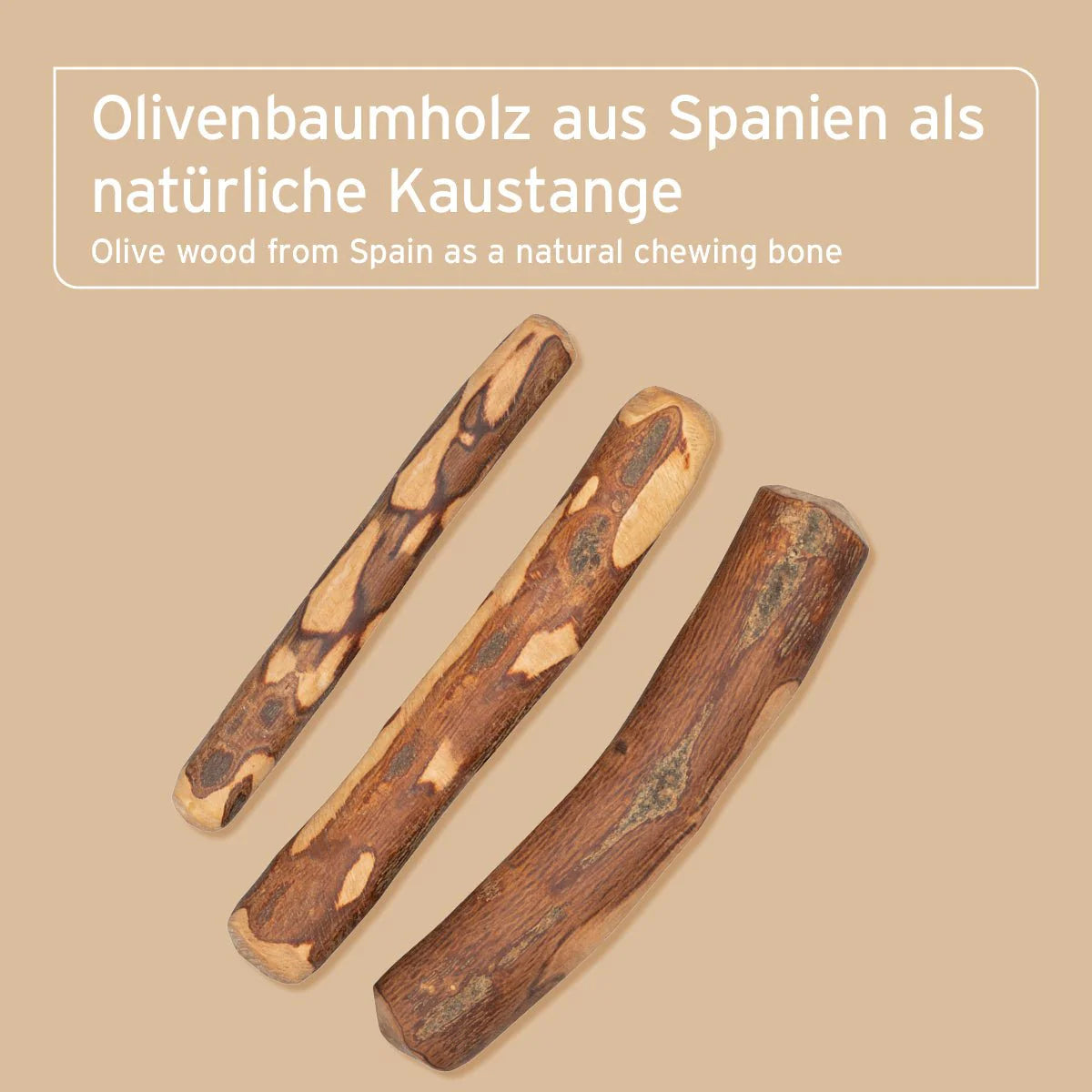 Aniforte Olivenholz Kauknochen