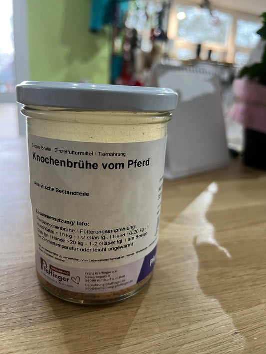 Knochenbrühe vom Pferd