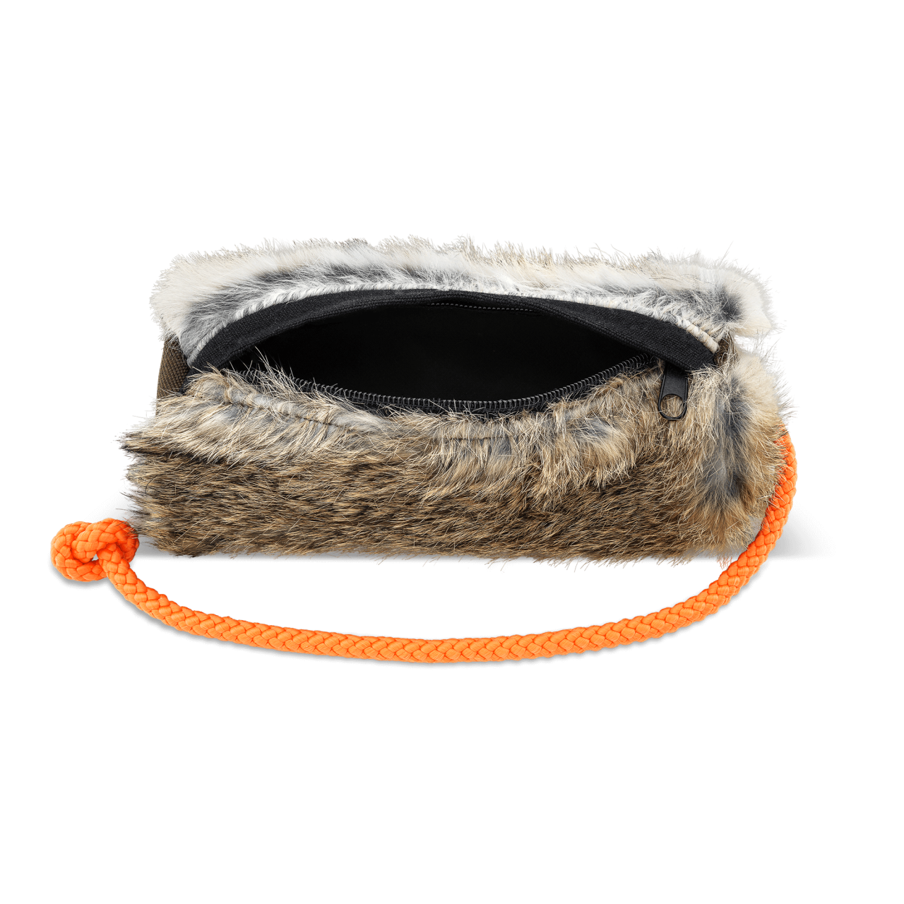 Futterdummy mit Kaninchenfell