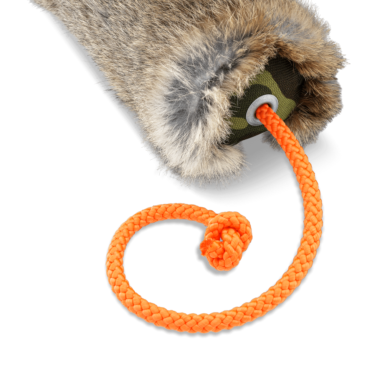 Futterdummy mit Kaninchenfell