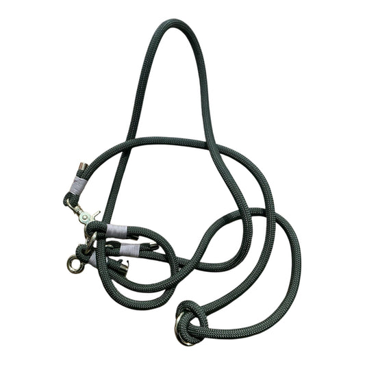 Hands Free Leine Oliv Messing